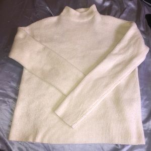Forever 21 White/Cream mock neck sweater